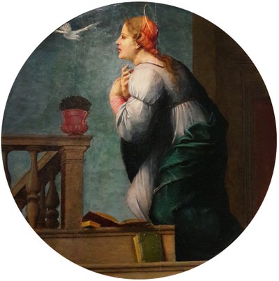 Maria aus dem Verkündigungspaar von Francesco di Cristofano Franciabigio